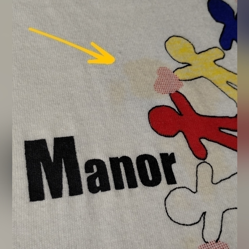 Vtg 90s Manor Texas Mentor Adult XL T-shirt Single Stitch Crew Neck Tee FOTL - Picture 4 of 9